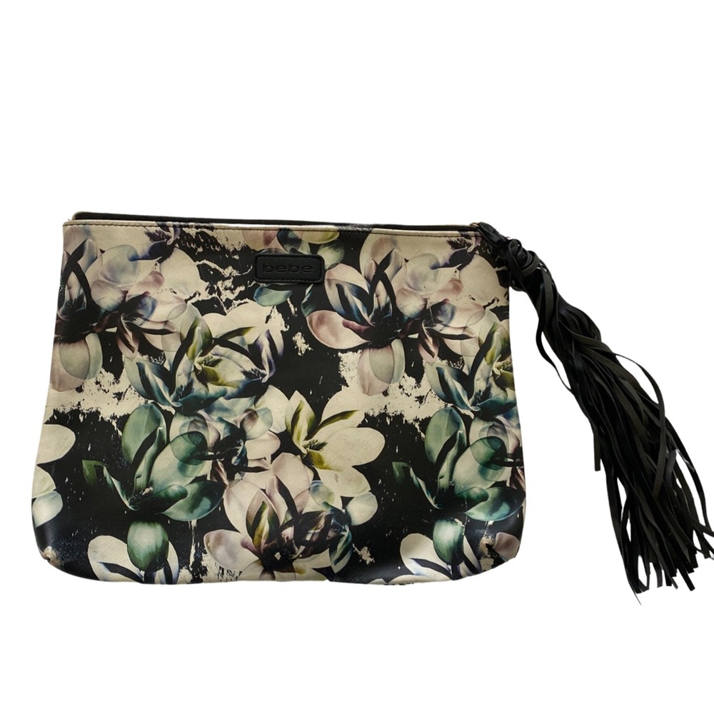 Floral Bebe Zipper Clutch